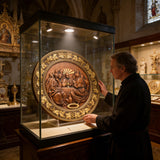 The Last Supper Round Wooden Sculpture