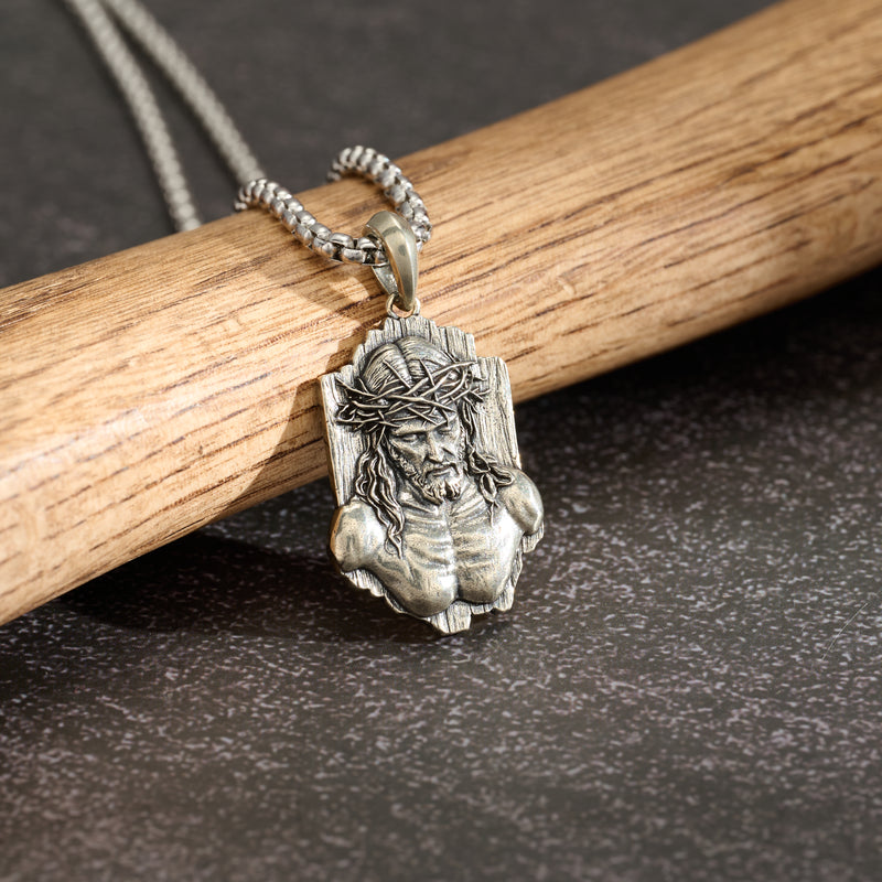 The Crown of Thorns Covenant - S925 Sterling Silver Christian Pendant, A Sacred Reminder of Sacrifice and Redemption