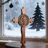 Dual Divine Cross: Christ’s Redemption & St. Benedict’s Protection