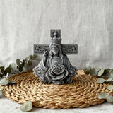 Sacred Light Christmas Candle - Christ King & Holy Mary Edition | Natural Soy Wax Christian Candles for Advent Worship & Prayer