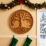 Tree of Life Wood Wall Art Decor Best Christmas Gift - With Free Stand