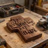 Good Shepherd Wooden Cross: A Religious Gift of Endless Care & Guidance