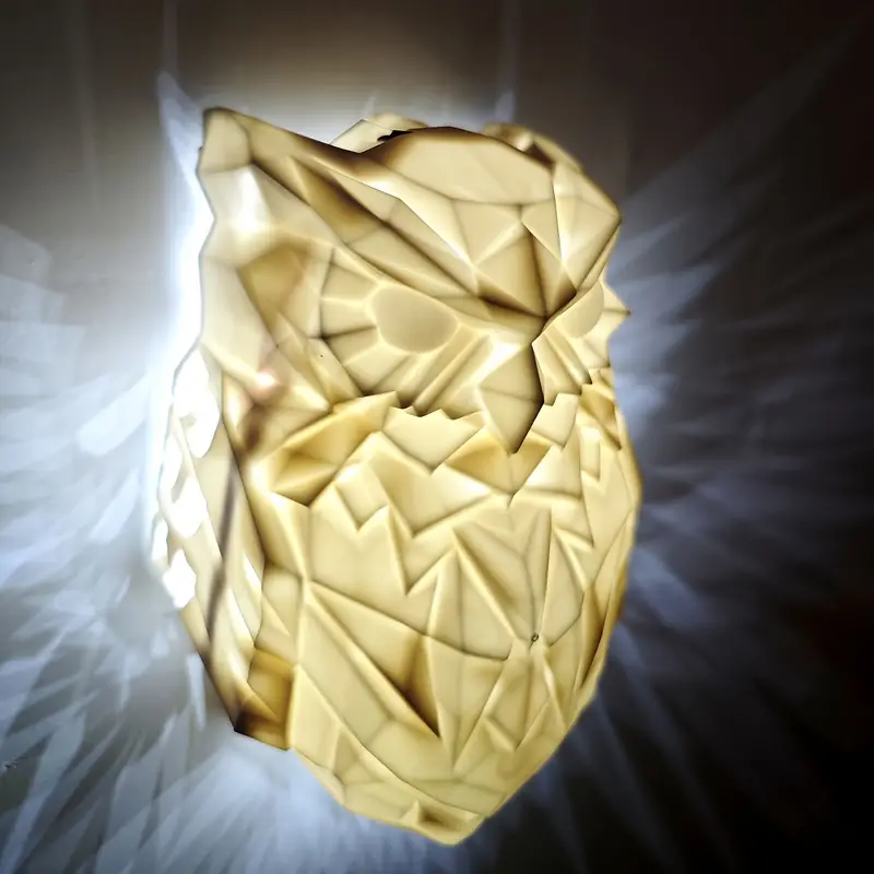 Animal Head LED Personalized Eagle / Owl Wall Sconce