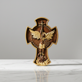 Archangel Michael Solid wood carving gift - Hand carved from a whole piece of wood