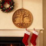 Tree of Life Wood Wall Art Decor Best Christmas Gift - With Free Stand