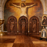 Sacred Heart of Jesus Arch Wooden Tabletop Decor