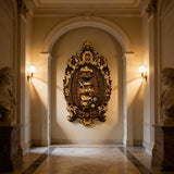 Three Sacred Hearts of the Holy Family Wall Hanging Art work Personalized Religious Gift wooden decor