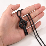 Stainless steel Celtic cross pendant necklace