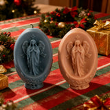 Oval Virgin Mary Scented Candle: A Sacred Blend of Devotion & Elegance