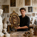 Three Sacred Hearts of the Holy Family Wall Hanging Art work Personalized Religious Gift wooden decor