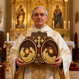 Sacred Heart of Jesus and Heart of Mary Plaque - 2023 New Religious Christmas Gift