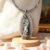 Our Lady of Guadalupe S925k Silver Necklace