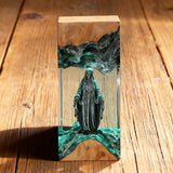 Virgin Mary Resin & Wood Night Light Ornament (Plug-in Version)