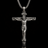 The Passion of Christ S925 Silver/Titanium Steel Cross Necklace