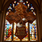 American Eagle Wooden Cross – God Bless America