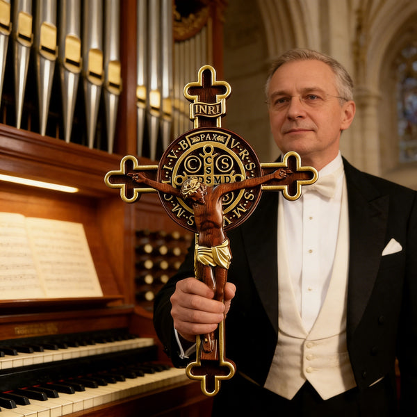 Dual Divine Cross: Christ’s Redemption & St. Benedict’s Protection