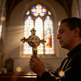 Dual Divine Cross: Christ’s Redemption & St. Benedict’s Protection