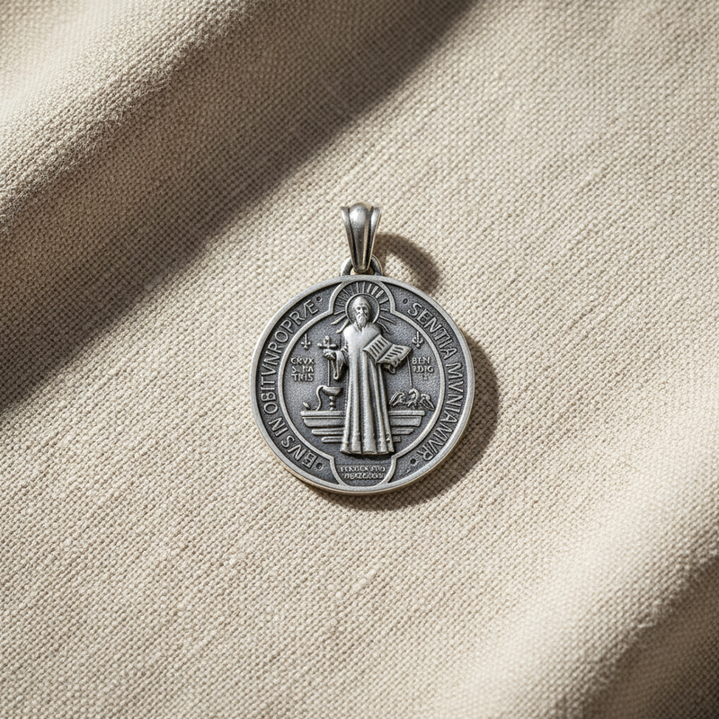 Saint Benedict Medallion Ward Off Evil Necklace – BGCOPPER