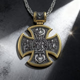 S925 sterling silver double-sided Jesus and Virgin Mary necklace