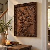 Assumption of Mary Hand-Carved Wood Wall Art: A Tribute to Heavenly Glory