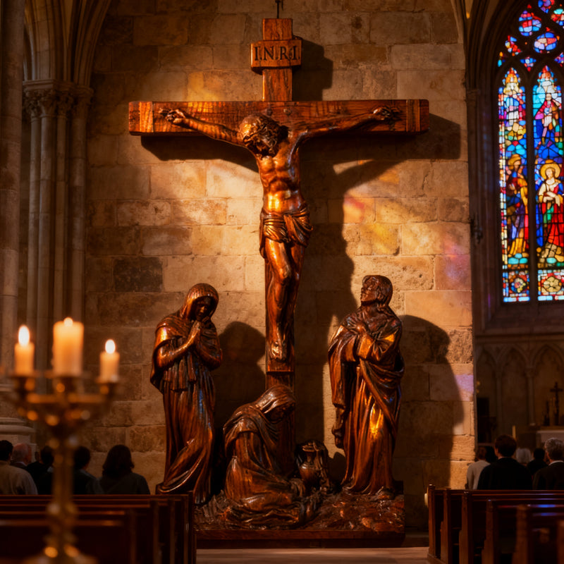 New Product Jesus crucifixion scene ornaments