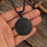 Vintage Titanium Seven Archangel's Seal Pendant - Amulet against evil eyes, curses, spells