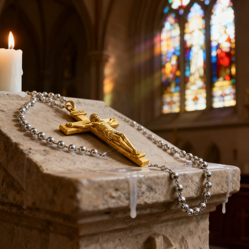 S925K Sandblasted Silver Jesus Crucifix Pendant