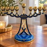 Holy 9-Branch Christian Menorah: Emblem of Divine Light and Devout Faith