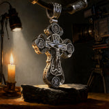 Two-Sided Devotional Cross - Jesus & Mary in 925 Silver - Wearable Faith