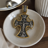 S925 Sliver Passion of Christ and St. George Silver Pendant