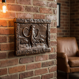 Handmade Woolly Mammoth Wood Carving — Collector's Wall Plaque | Solid Beechwood | Prehistoric Art