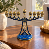 Holy 9-Branch Christian Menorah: Emblem of Divine Light and Devout Faith