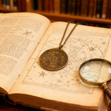 Vintage Titanium Seven Archangel's Seal Pendant - Amulet against evil eyes, curses, spells