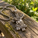 S925 Sterling Silver Crucified Jesus Cross Pendant Necklace – INRI Christian Faith Jewelry