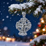 Double Sided 925 Sterling Silver Religious Pendant - Crucifixion of Christ & St. Michael Medal - Choose from 5 Chain Styles - Free Polishing Cloth
