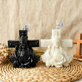 Sacred Light Christmas Candle - Christ King & Holy Mary Edition | Natural Soy Wax Christian Candles for Advent Worship & Prayer