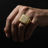 Seal of the Seven Archangels Stainless Steel Men's Trigger Finger Seal of Solomon