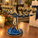 Holy 9-Branch Christian Menorah: Emblem of Divine Light and Devout Faith