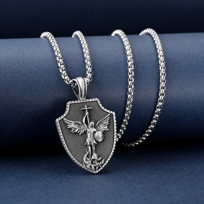 Stainless Steel St. Michael Necklace & Pendants | GTHIC