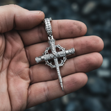 Nail Cross Crown of Thorns Necklace – Faith, Redemption & Timeless Strength