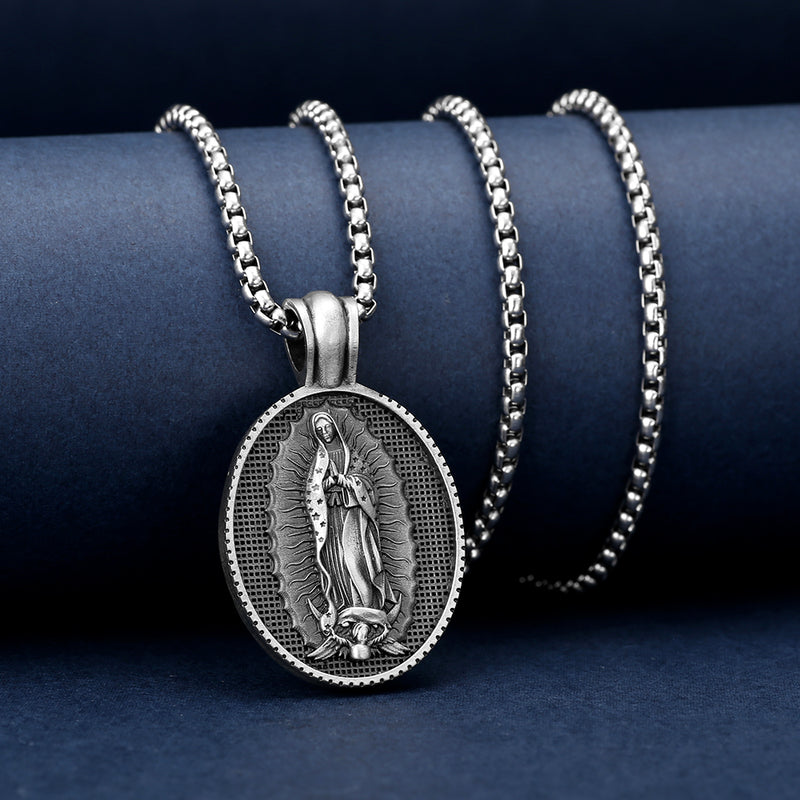 Our Lady of Guadalupe Virgin Mary Necklace,the patron saint of America and unborn children