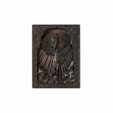 Archangel Michael Hand-Carved Wood Refrigerator Magnet | 4 Sacred Wood Tones