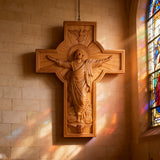 BGCOPPER Himmelfahrt Jesu Holzschnitzerei Kreuz-Die besten Geschenke für Ostern