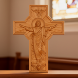 BGCOPPER Himmelfahrt Jesu Holzschnitzerei Kreuz-Die besten Geschenke für Ostern