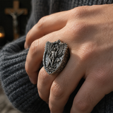 Archangel Michael Steel Titanium Ring——Giving us the strength and courage to move forward