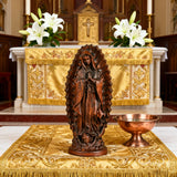 Our Lady of Guadalupe Round Wooden Tabletop Ornament
