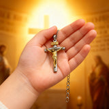 BGCOPPER S925K Silver Crucifix of Jesus Christ: A Timeless Masterpiece of Faith and Art