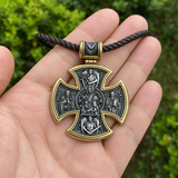 S925 sterling silver double-sided Jesus and Virgin Mary necklace