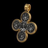 Baroque Style Crucifix Pendant with Jesus and the Four Archangels – A Symbol of Faith and Divine Protection