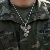 S925K Silver Saint Michael Pendant: Courage in the Heart